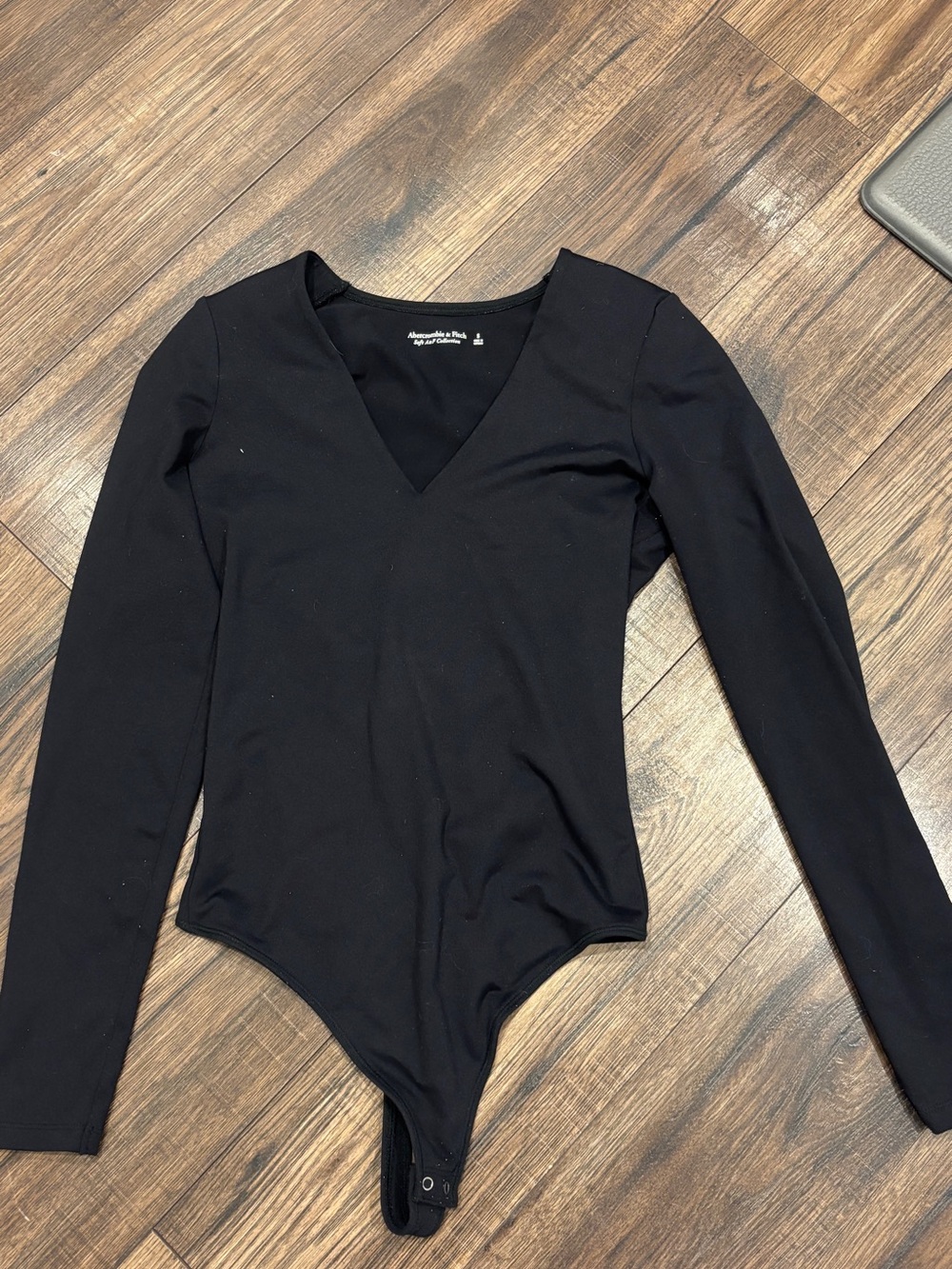 Abercrombie & fitch - Black Long Sleeve V-Neck Bodysuit